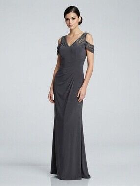 NEW Embellished Cold Shoulder Gown Size 6